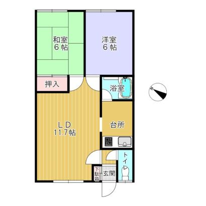 台所別の2ＬＤＫ